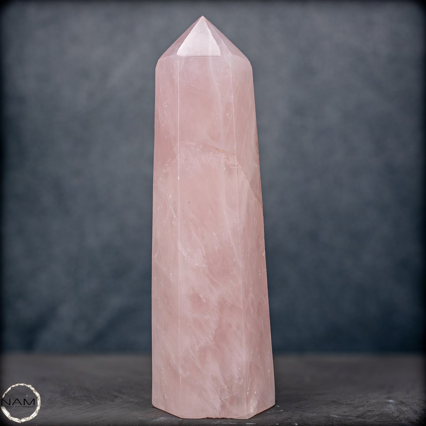 Natürlicher Großer Rosenquarz Obelisk aus Brasilien - 6907,55g