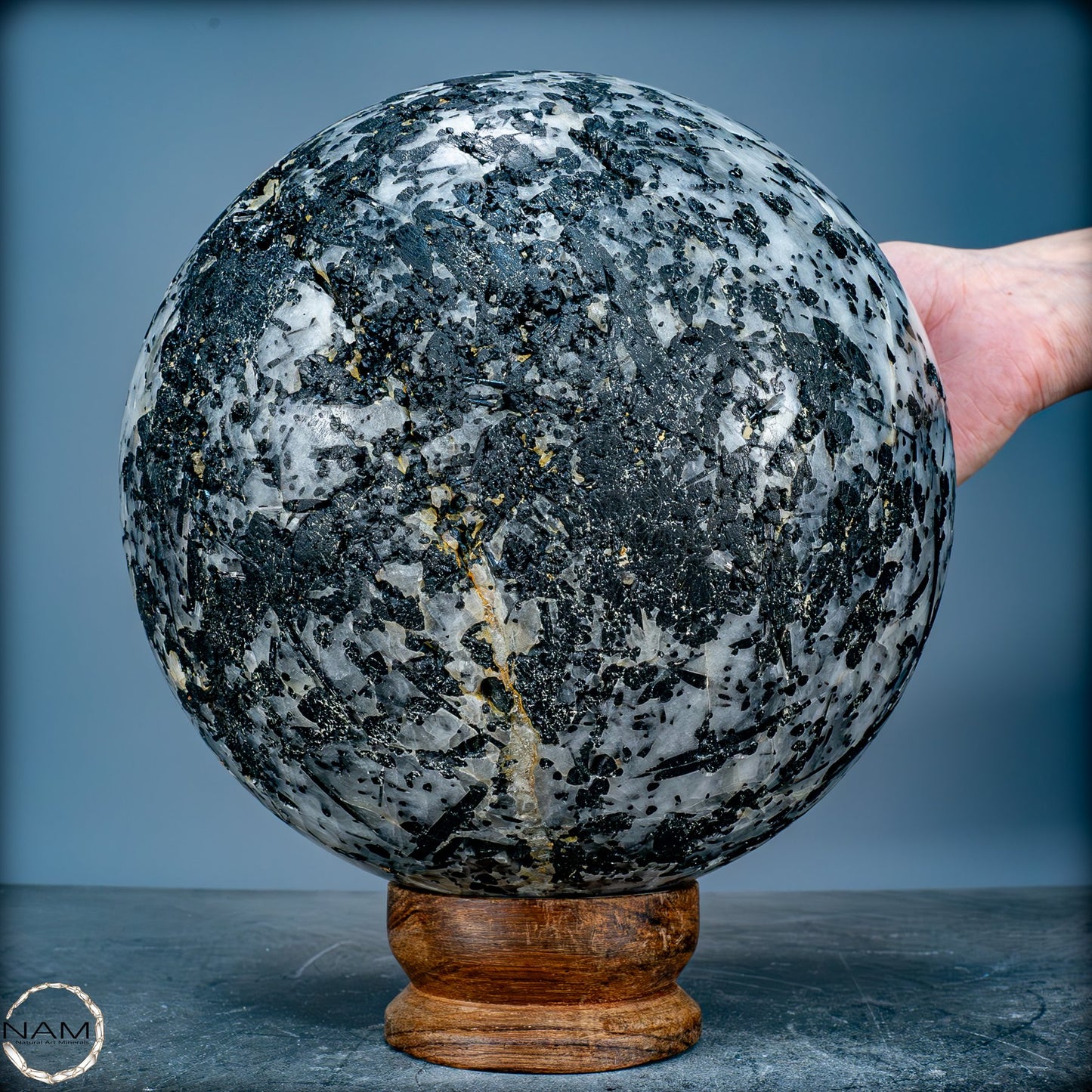 Natürliche Große Tourmalin & Quarz-Kristall Kugel aus Brasilien - 11610,91g - 215mm