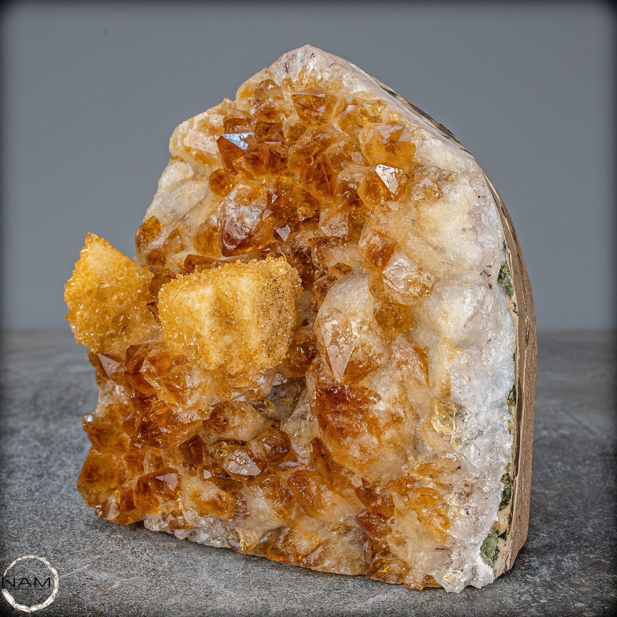 Citrin-Quarz Druse, Brasilien -1850,51g
