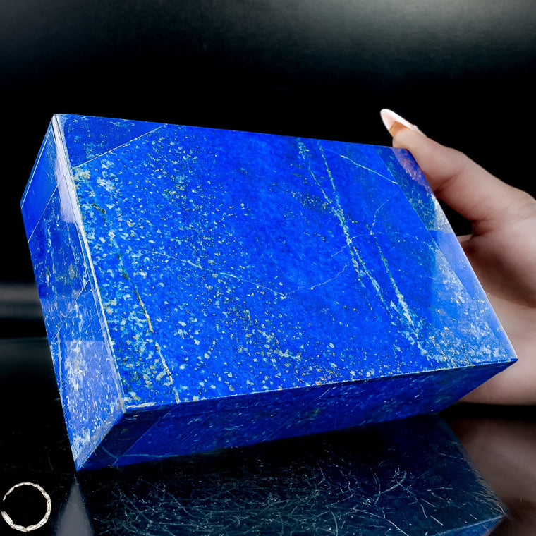 Natürliche Lapislazuli Schmuckkästchen/Box - 729,91g