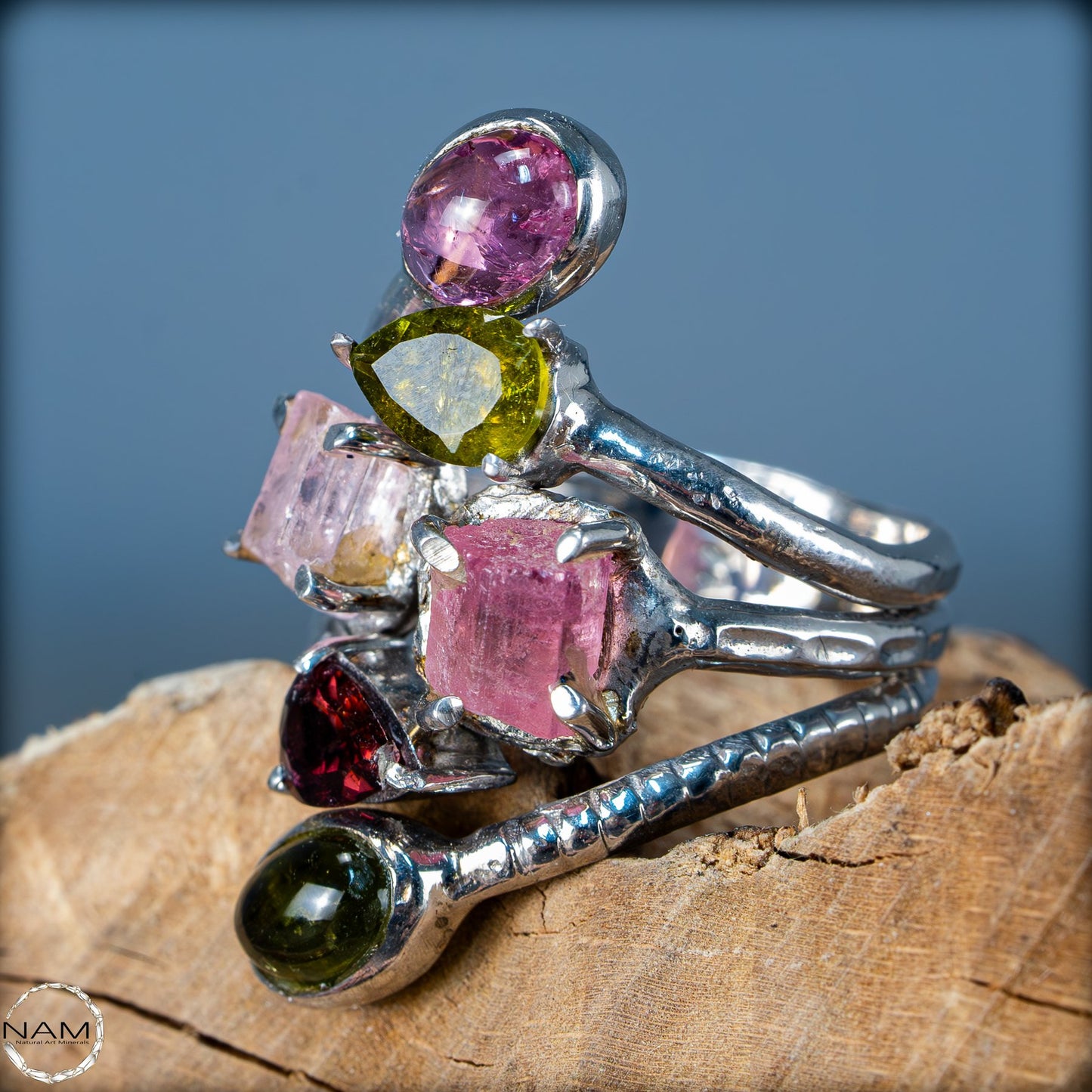 Natürlicher Turmalin Ring von höchster Qualität, 925 Silber - 38,5 ct