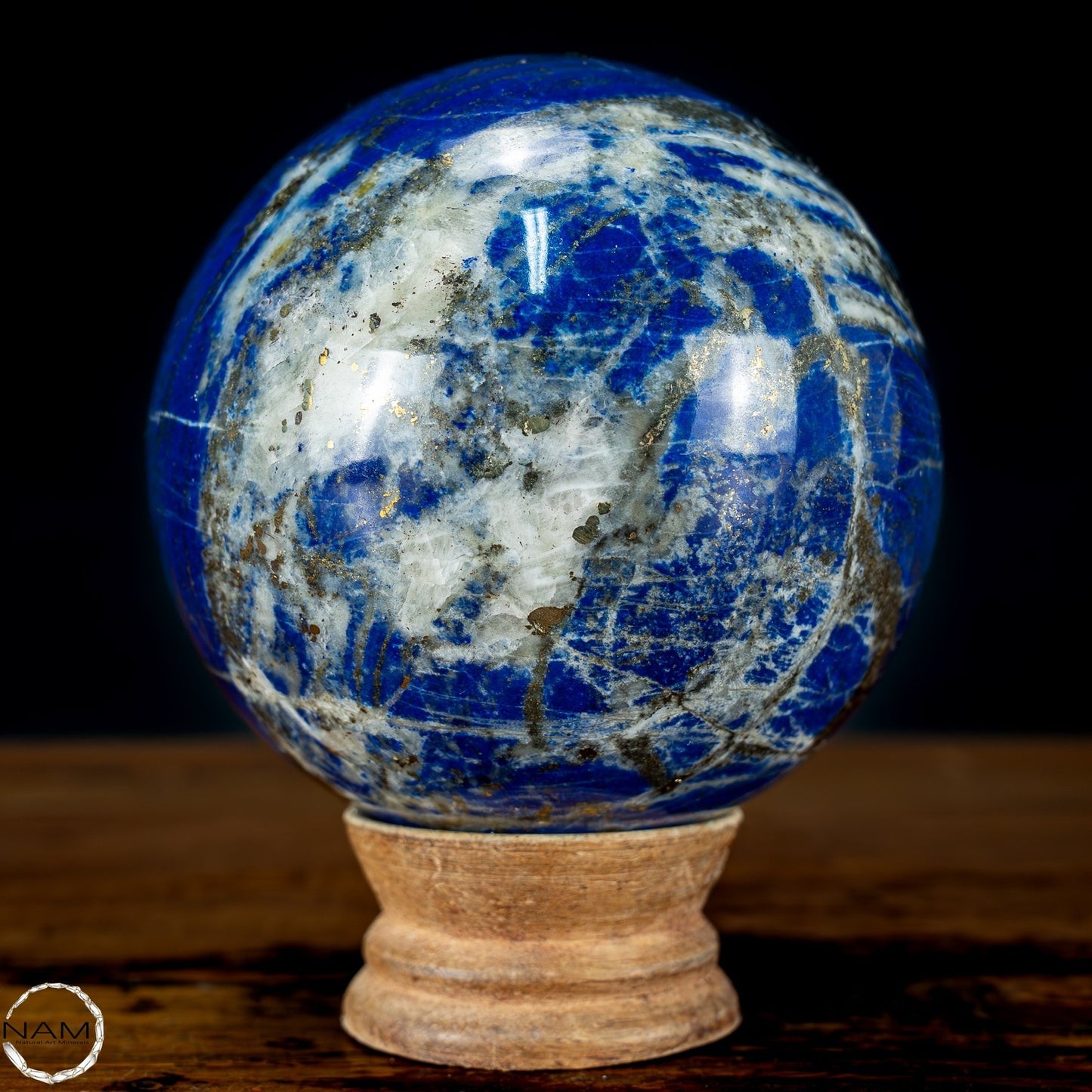 Natürliche Königsblaue Lapislazuli-Kristall-Kugel - 1039,56g