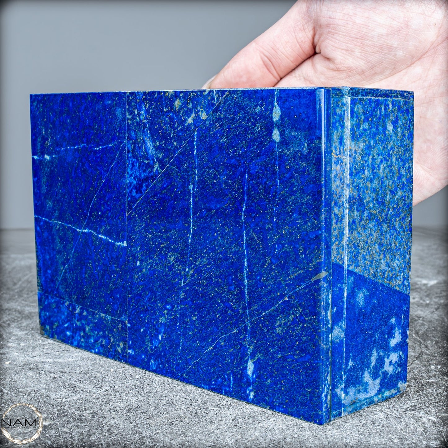 Natürliche Lapislazuli Schmuckkästchen/Box - 712,77g