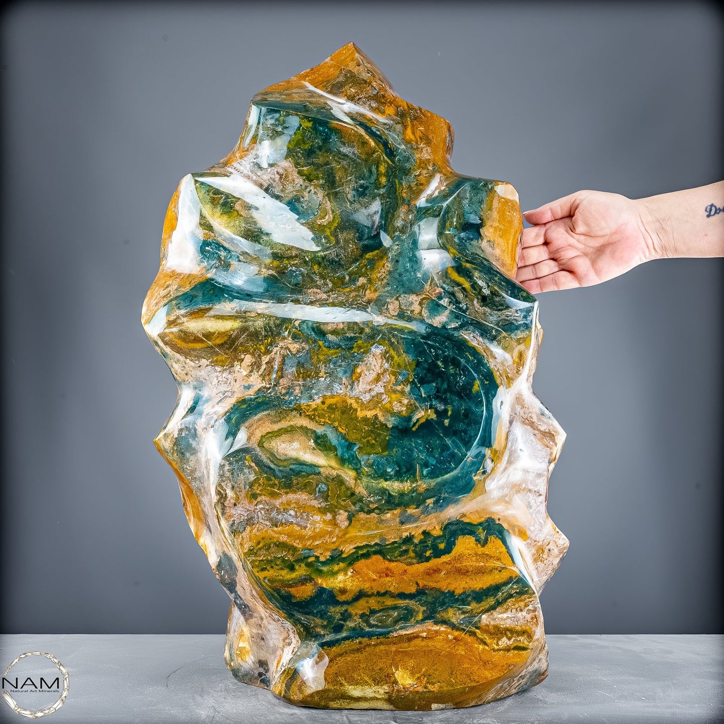 Natürliche Ocean Jasper Flamme - 63301,44g