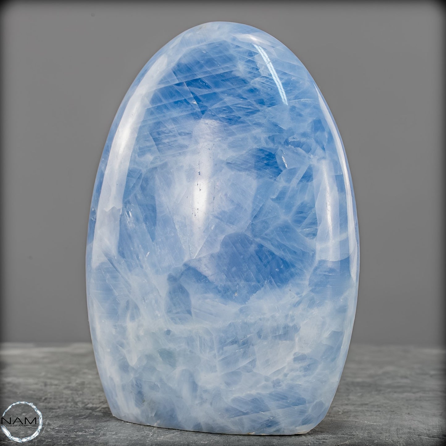 Natürliche Blaue Calcit-Kristall Freiform - 821,37g
