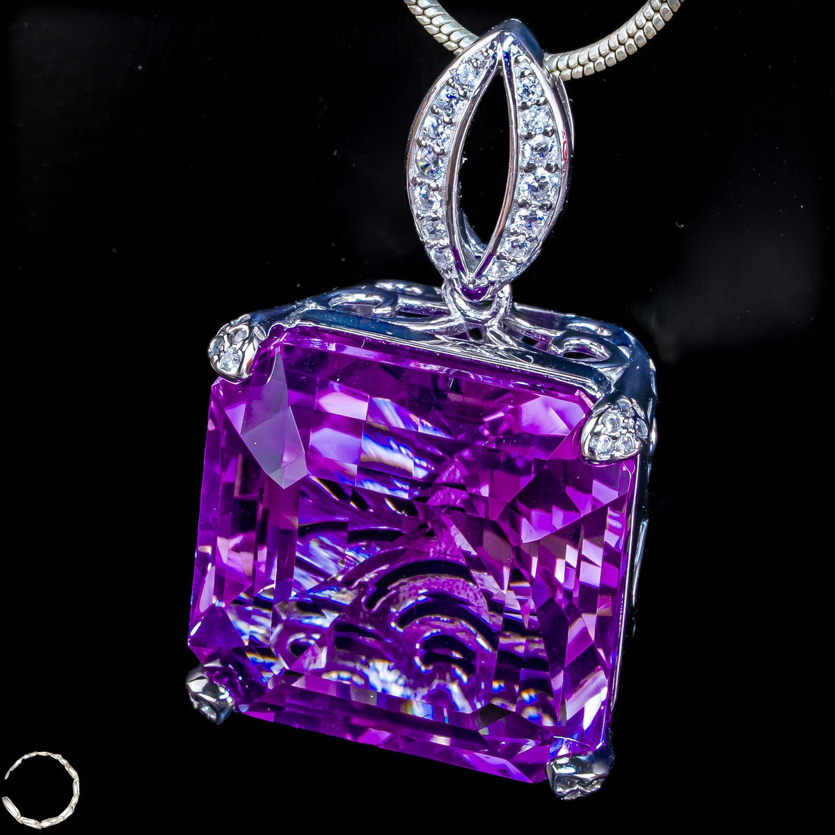 Amethyst-Anhänger – ein Meisterwerk aus Licht - 10,18g 50,9ct