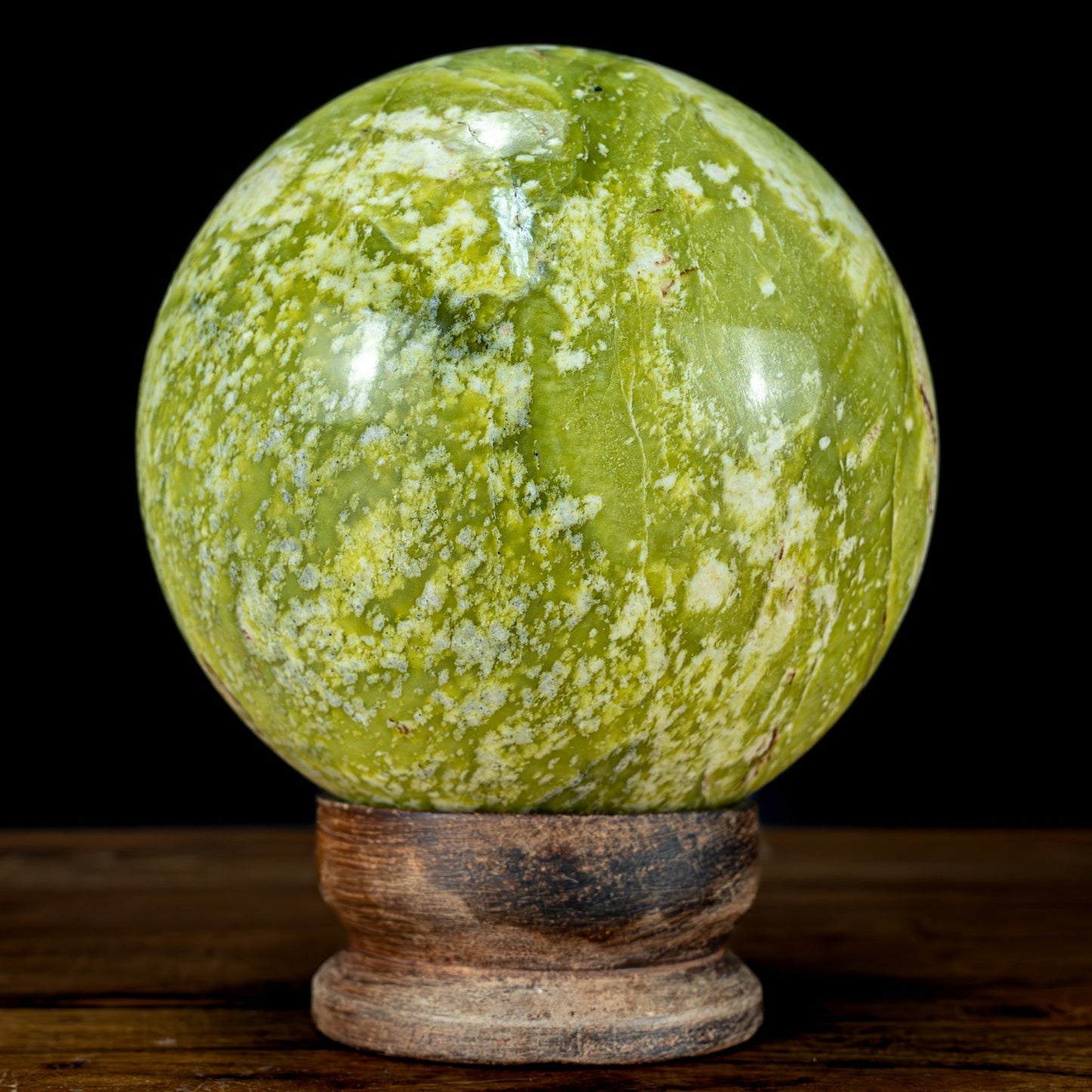 Natürliche Serpentin Kristall Kugel - 3080,23g - 147mm