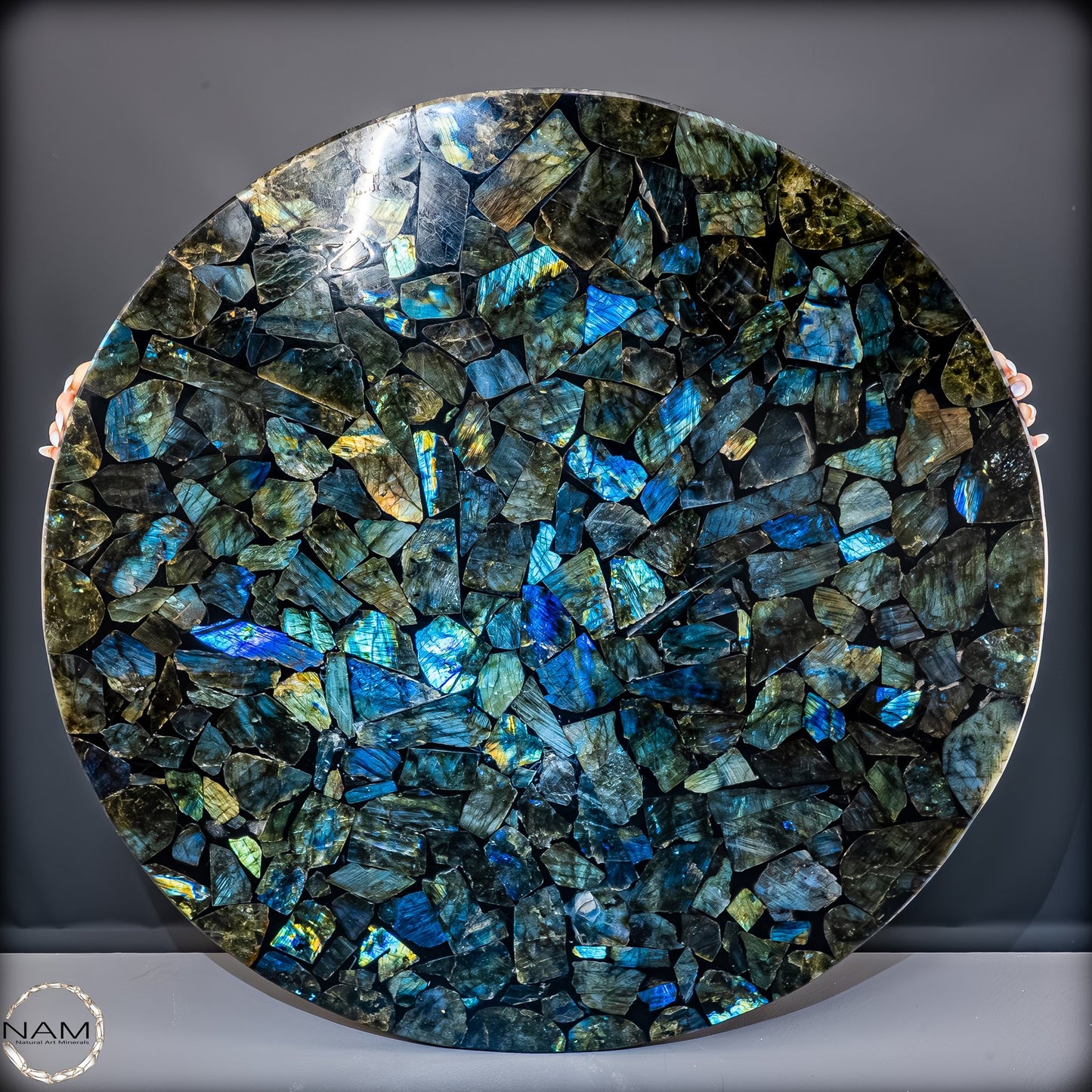 Große Galaxie-Labradorit Tischplatte -17162,22g
