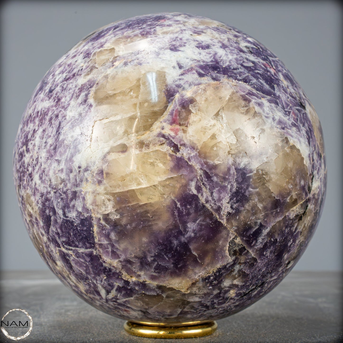 Natürliche Einhornstein - Lepidolit Kristall-Kugel - 4029,11 g