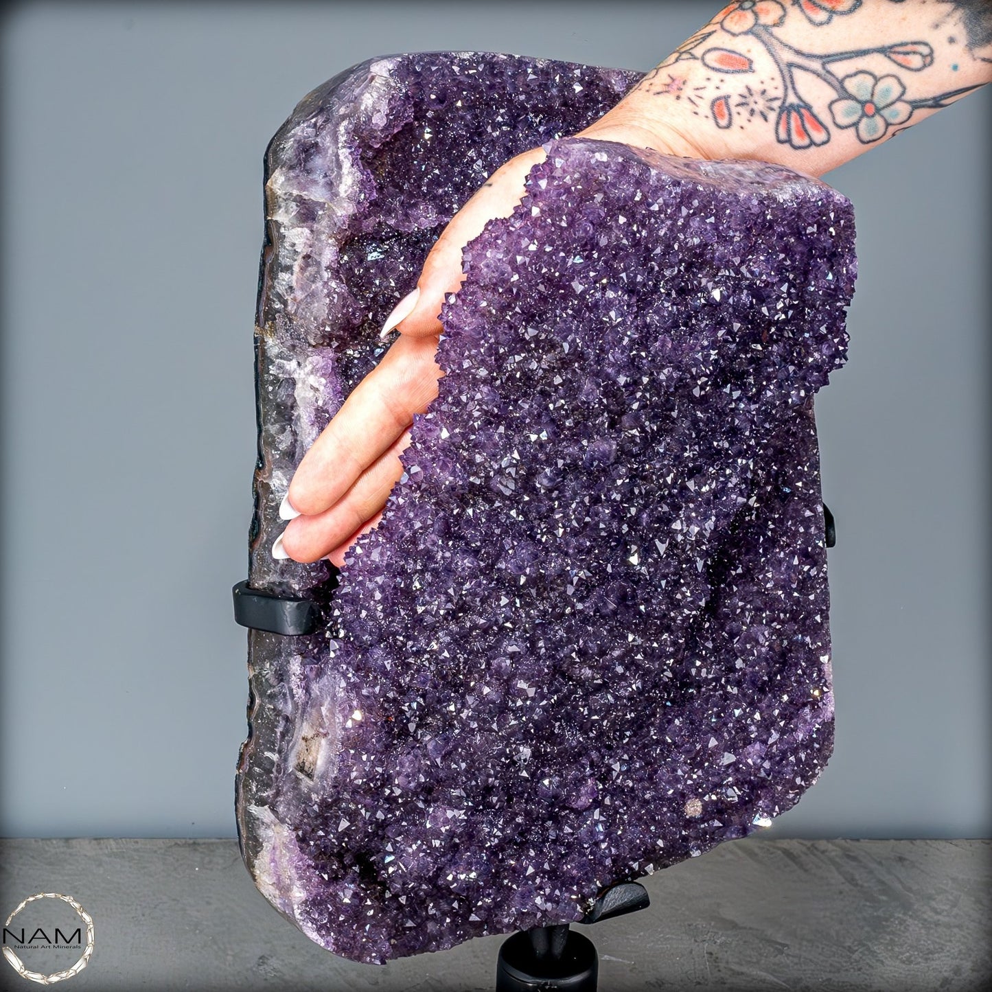 Seltene Amethyst Stalaktit Druse auf Ständer, Uruguay - 8135,68g