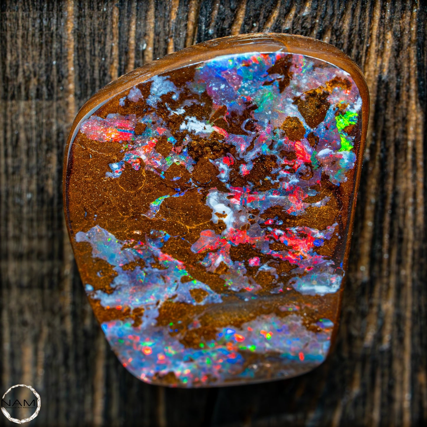 Natürlicher Boulder Opal aus Australien Edelsteinqualität Poliert - 4,973g