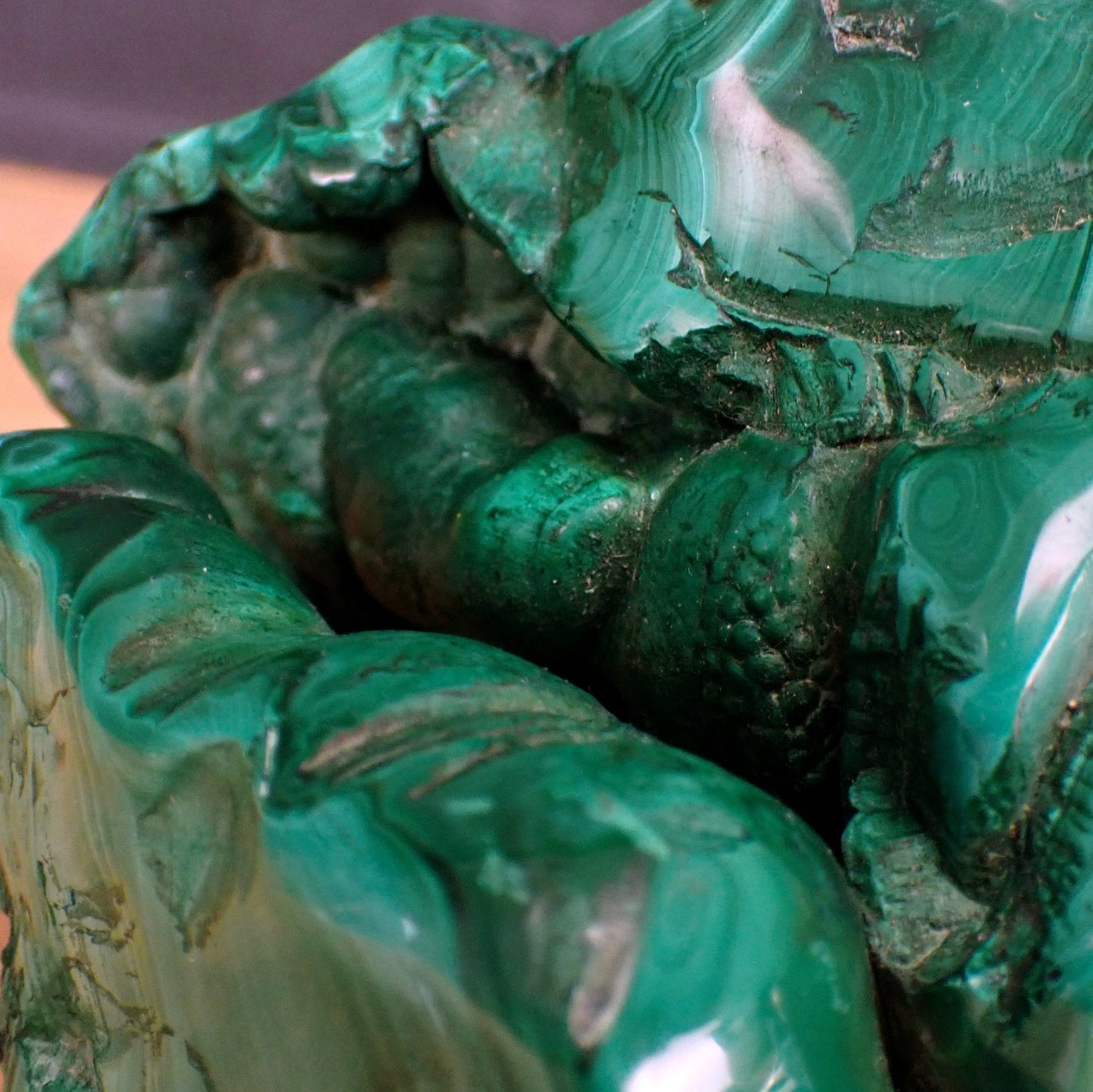 Großer Chrysokoll & Malachit Freiform - 3878,88g - 245x122x125mm