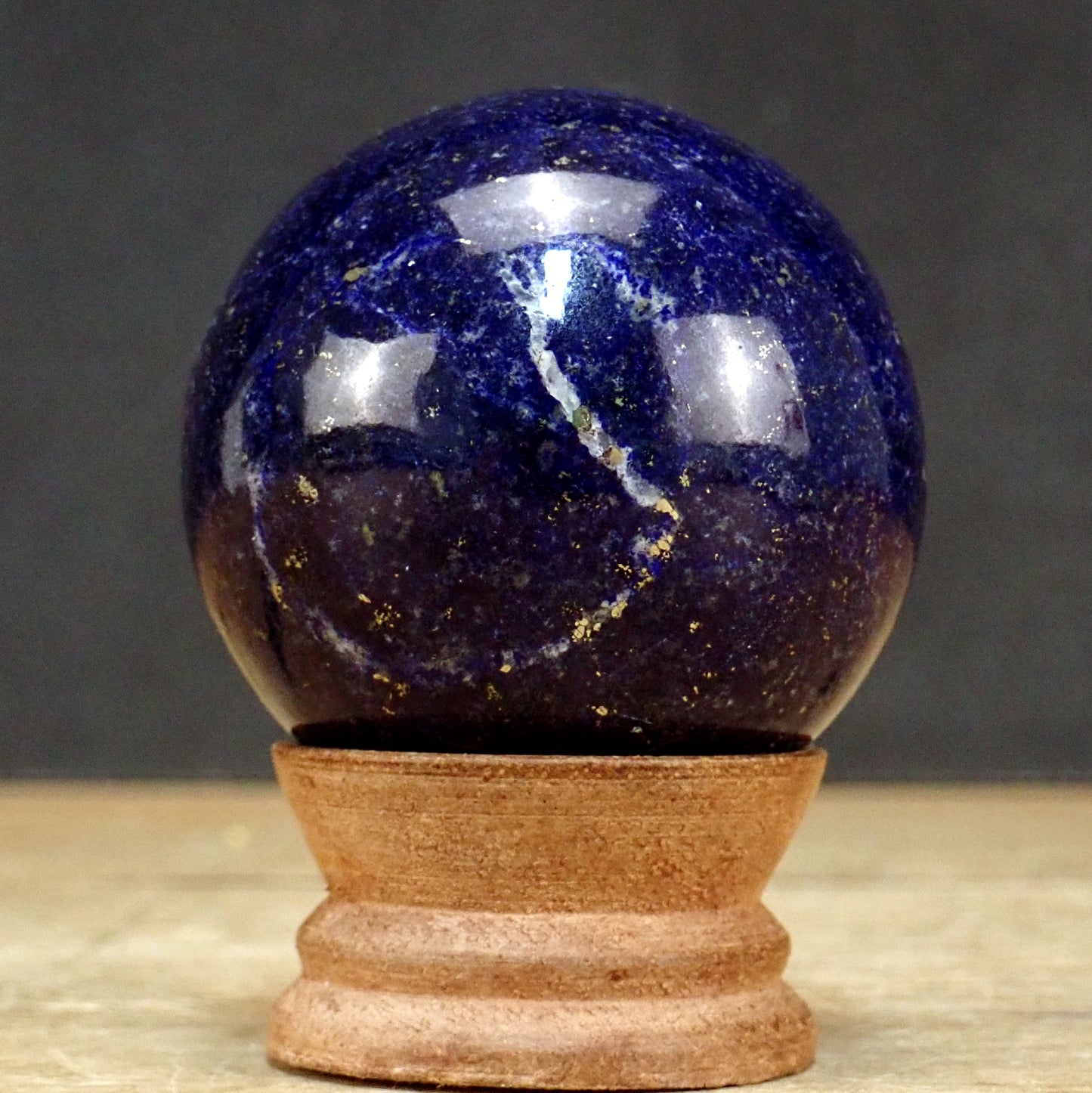 Tiefblaue Lapislazuli-Kugel AAA+++ Beste Qualität! - 276,65g - 57mm