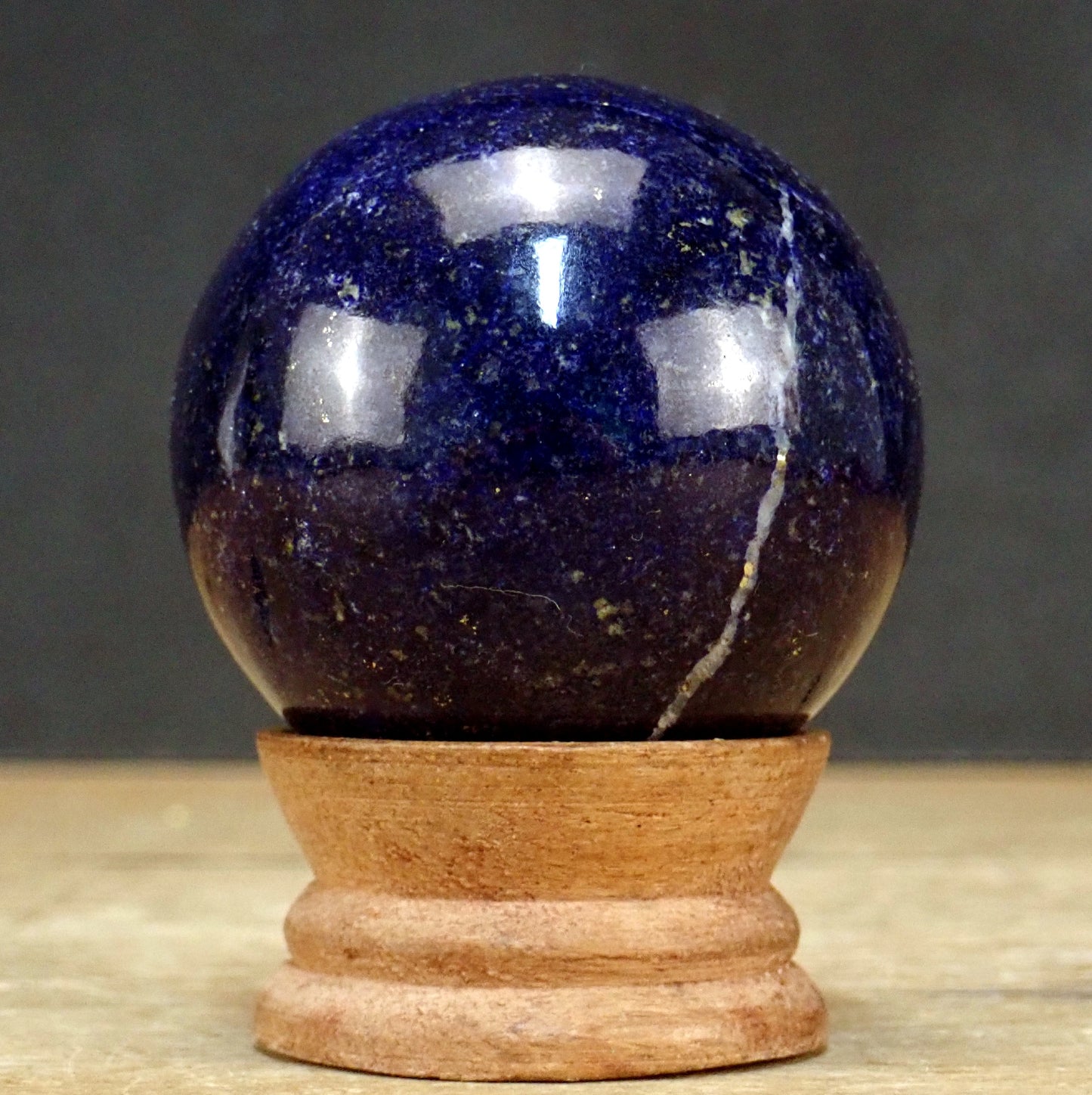 Tiefblaue Lapislazuli-Kugel AAA+++ Beste Qualität! - 276,65g - 57mm