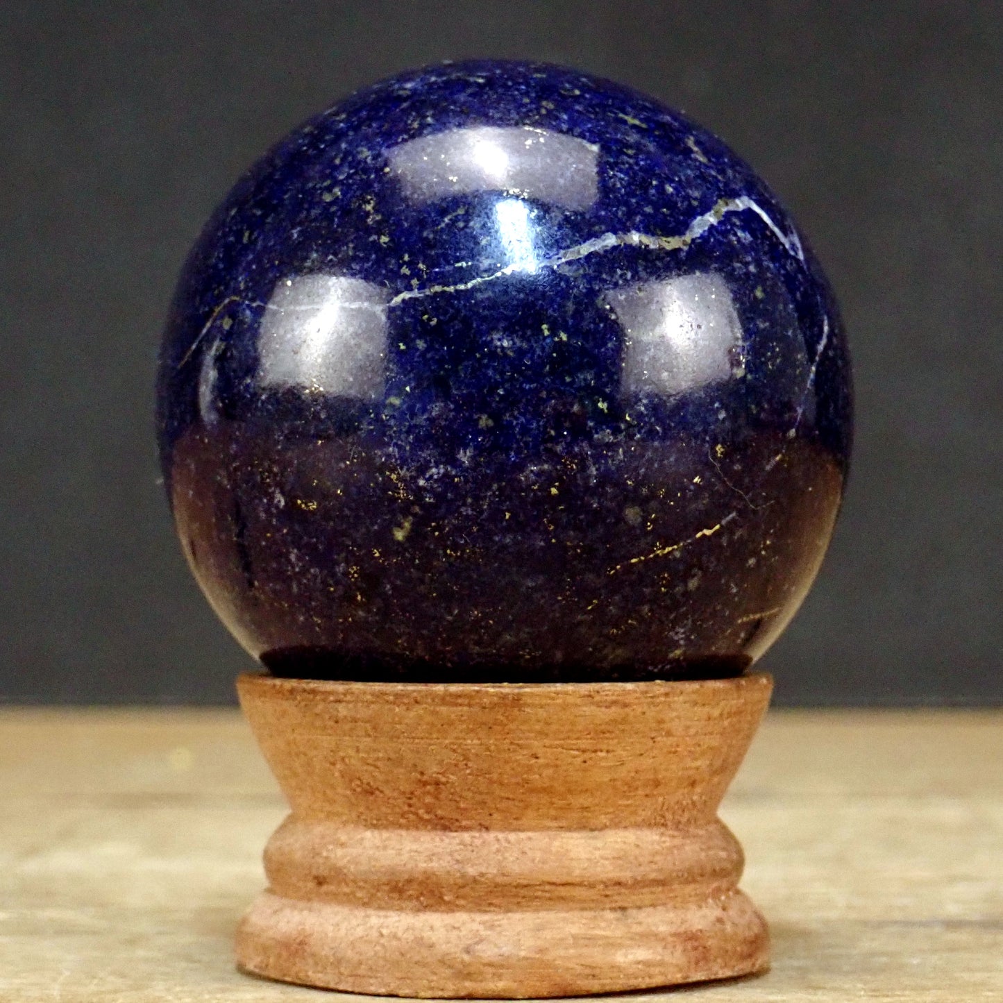 Tiefblaue Lapislazuli-Kugel AAA+++ Beste Qualität! - 276,65g - 57mm