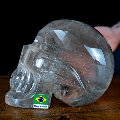 Natürlicher Quarz-Totenkopf, Erster Wahl, Brasilien - 1738,49g