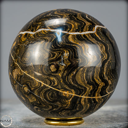 Natürliche Stromatolith -Fossile Algen als Kugel - 2147,03g - 122mm