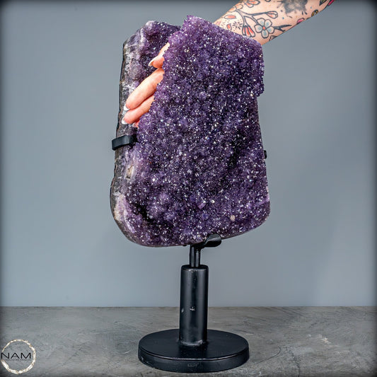 Seltene Amethyst Stalaktit Druse auf Ständer, Uruguay - 8135,68g