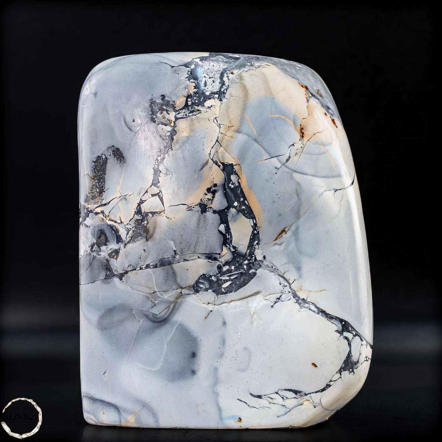 Natürliche Indonesische Picture Jasper-Kristall Freiform – 949,28g