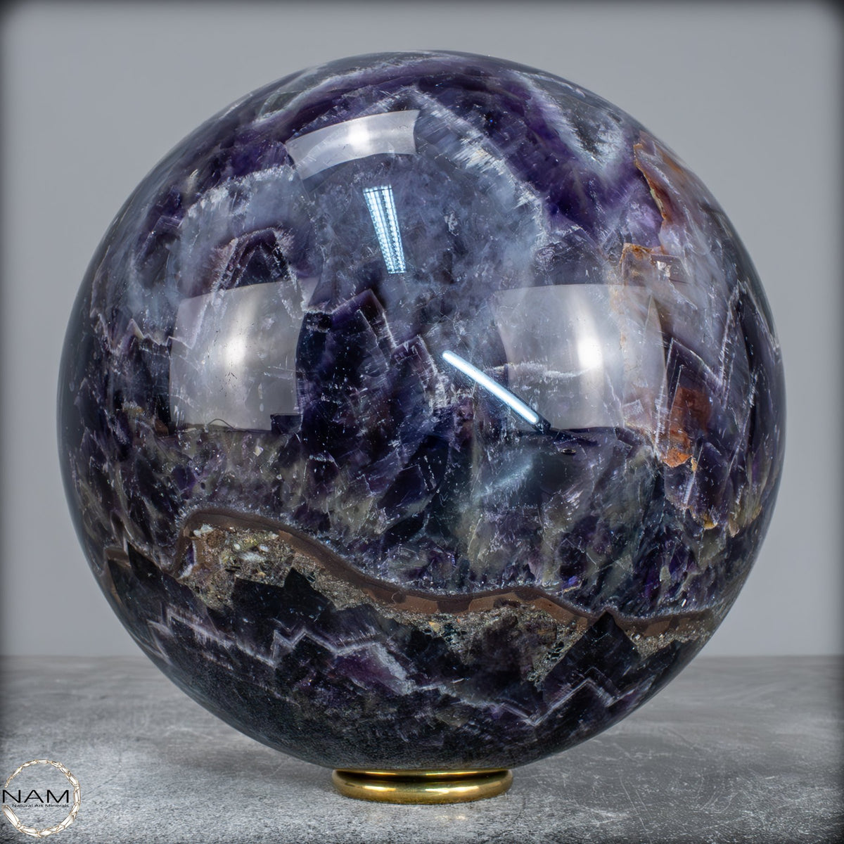 Natürliche Chevron-Amethyst Kristallkugel aus Bolivien - 5626,99g