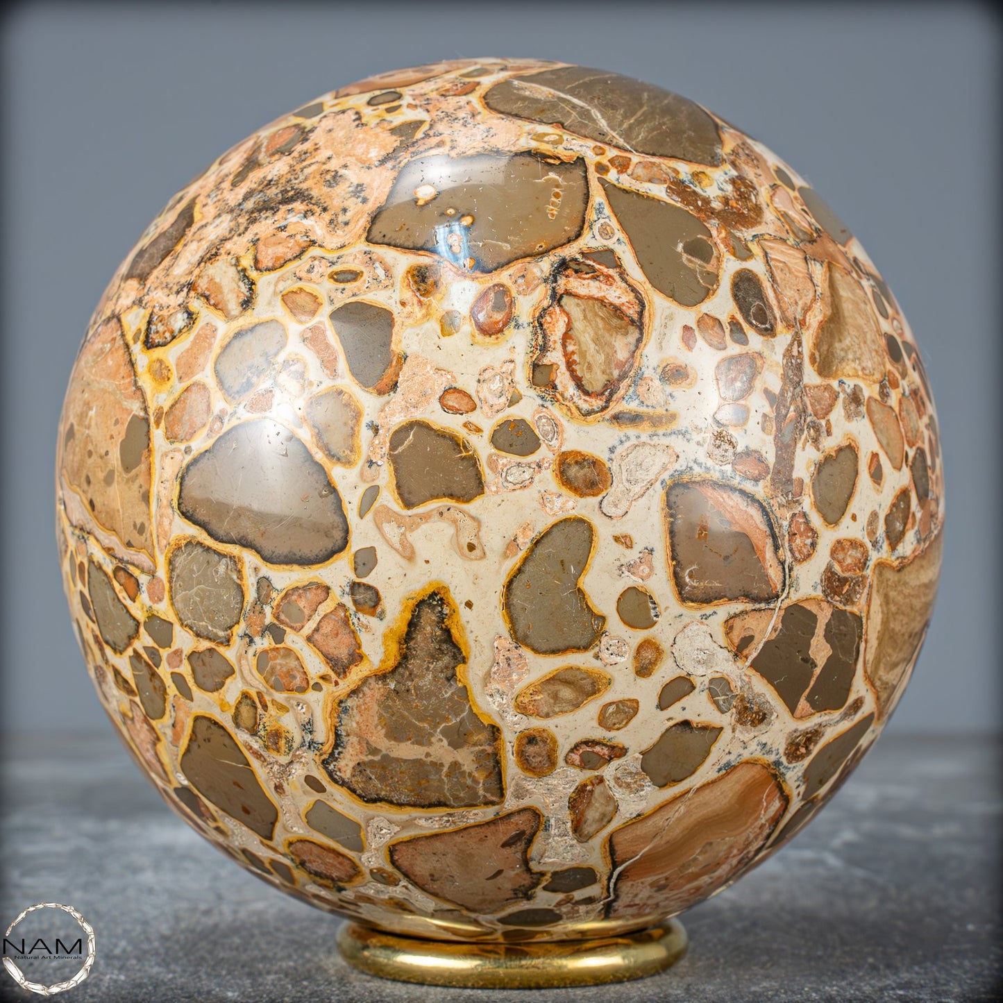 Natürliche Leoparden-Jaspis Kristallkugel - 1542,51 g