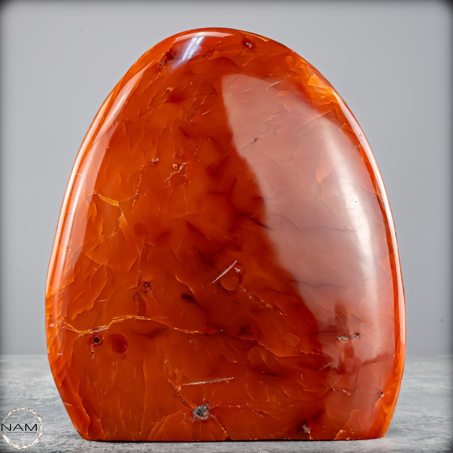 Natürlicher Roter Carneol-Kristall Freiform - 709,46g