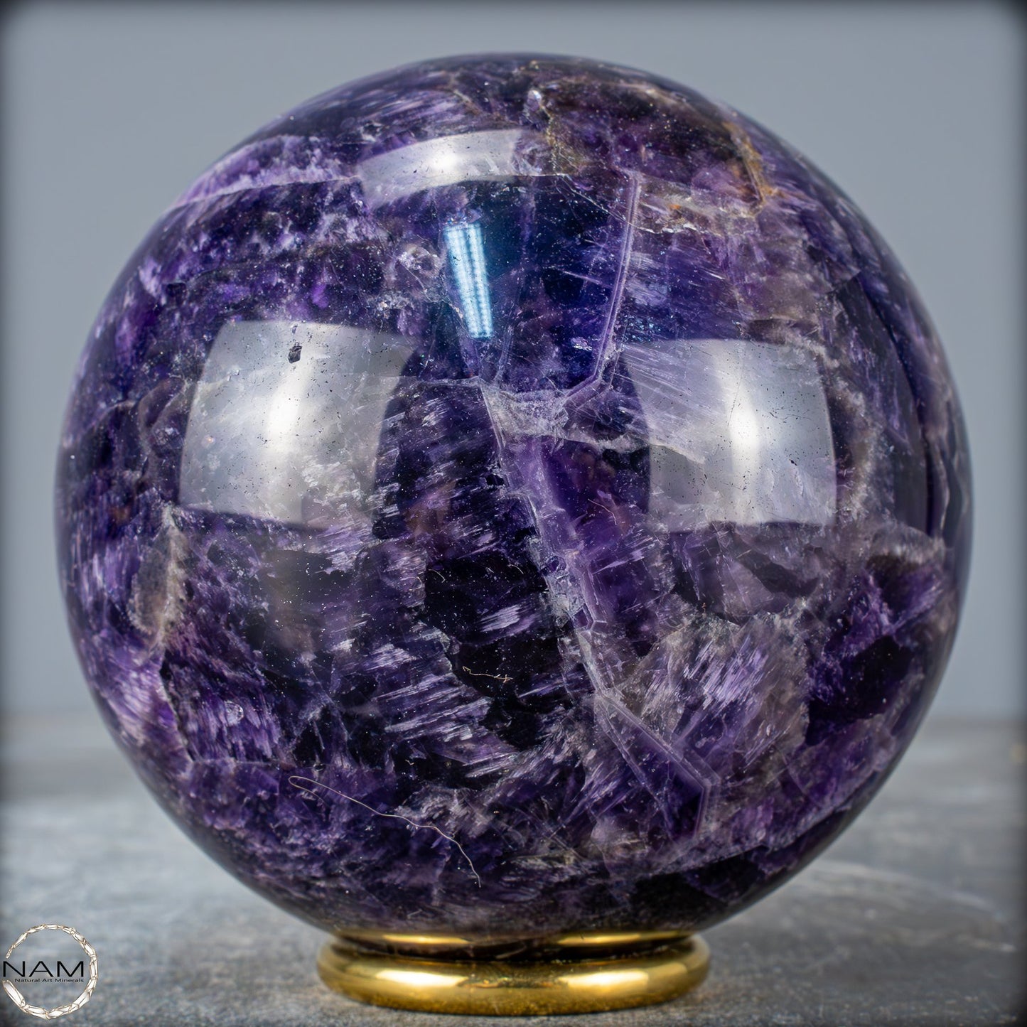 Natürliche Chevron-Amethyst Kristallkugel aus Bolivien - 1106,79g - 94mm