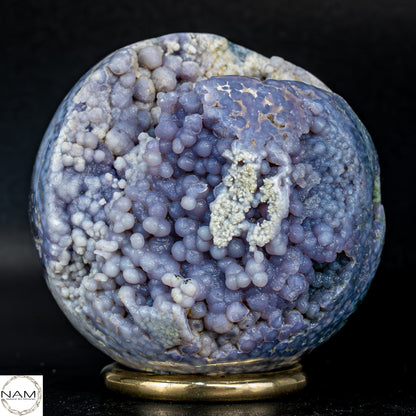 Mystische Traubenachat Kugel in Lavendel-Violett-345,77g 1728.85 ct