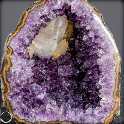 Amethyst-Druse mit Calcit aus Uruguay – 1626,45g