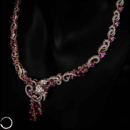 Exklusive Padparadscha-Saphir Kette – 45,45g - 227,25ct