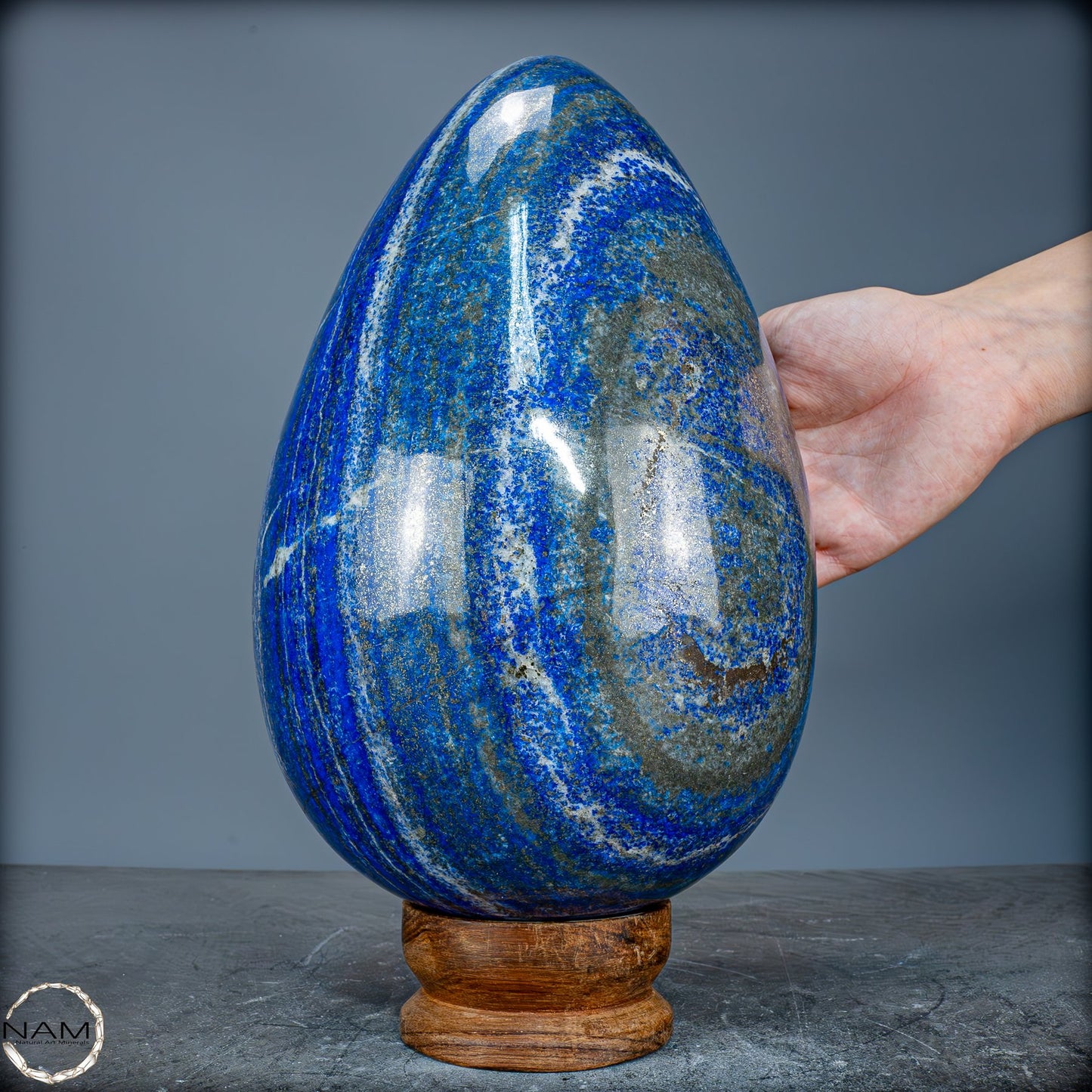 Natürliches Massives Lapis-Lazuli Ei aus Pakistan mit 9367,51g