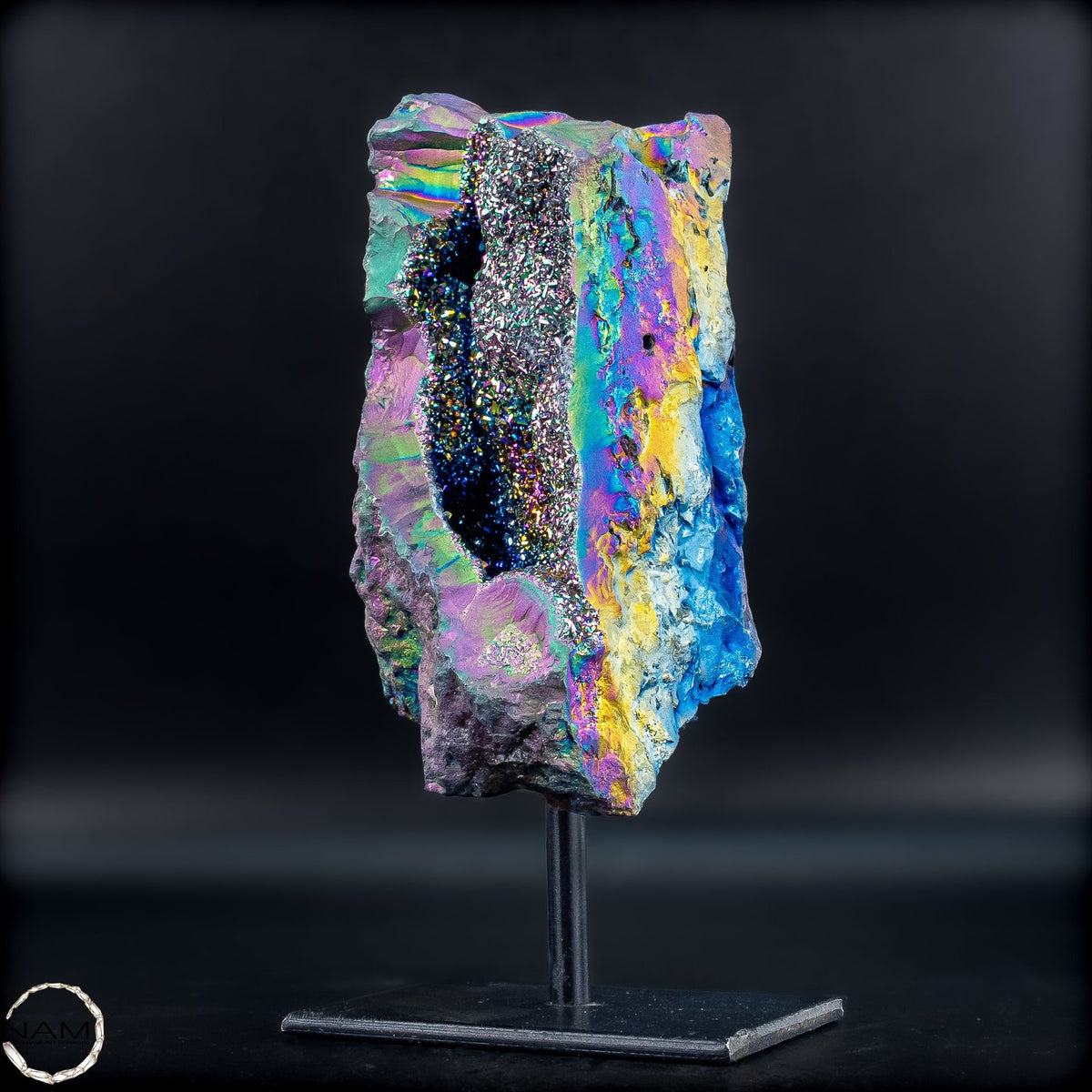 Kristall-Aura-Amethyst auf Ständer –797,79g