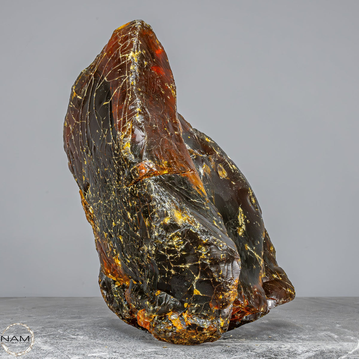 Naturlicher Blau-Roter Bernstein aus Indonesien - 1940,52g