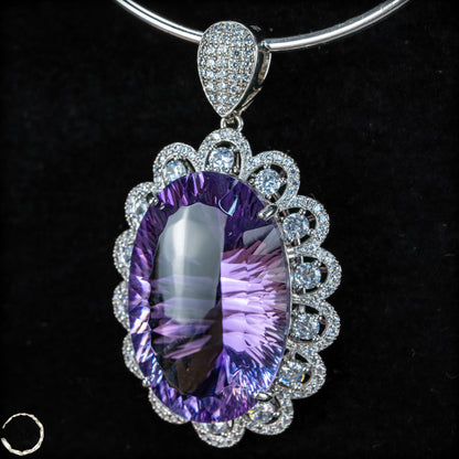 Amethyst-Anhänger – ein Meisterwerk aus Licht, Tiefe und Eleganz 15,64g 78,2ct