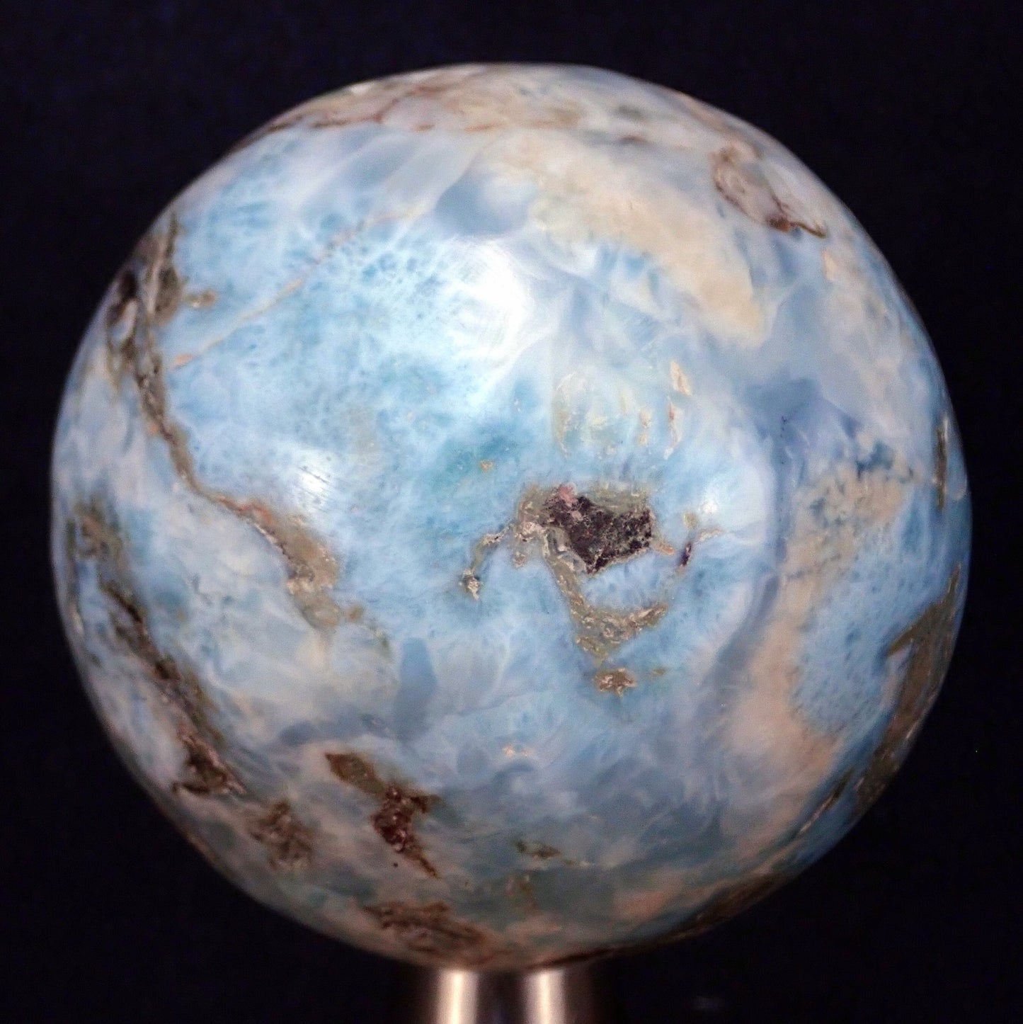 Große Larimar Kugel, 3791.4ct - 80.78 mm - 758.28 g