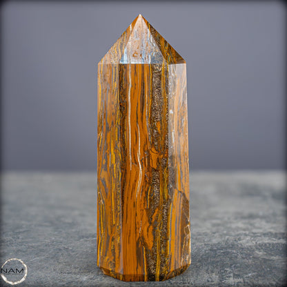 Natürlicher Tigerauge-Obelisk - 899,97g