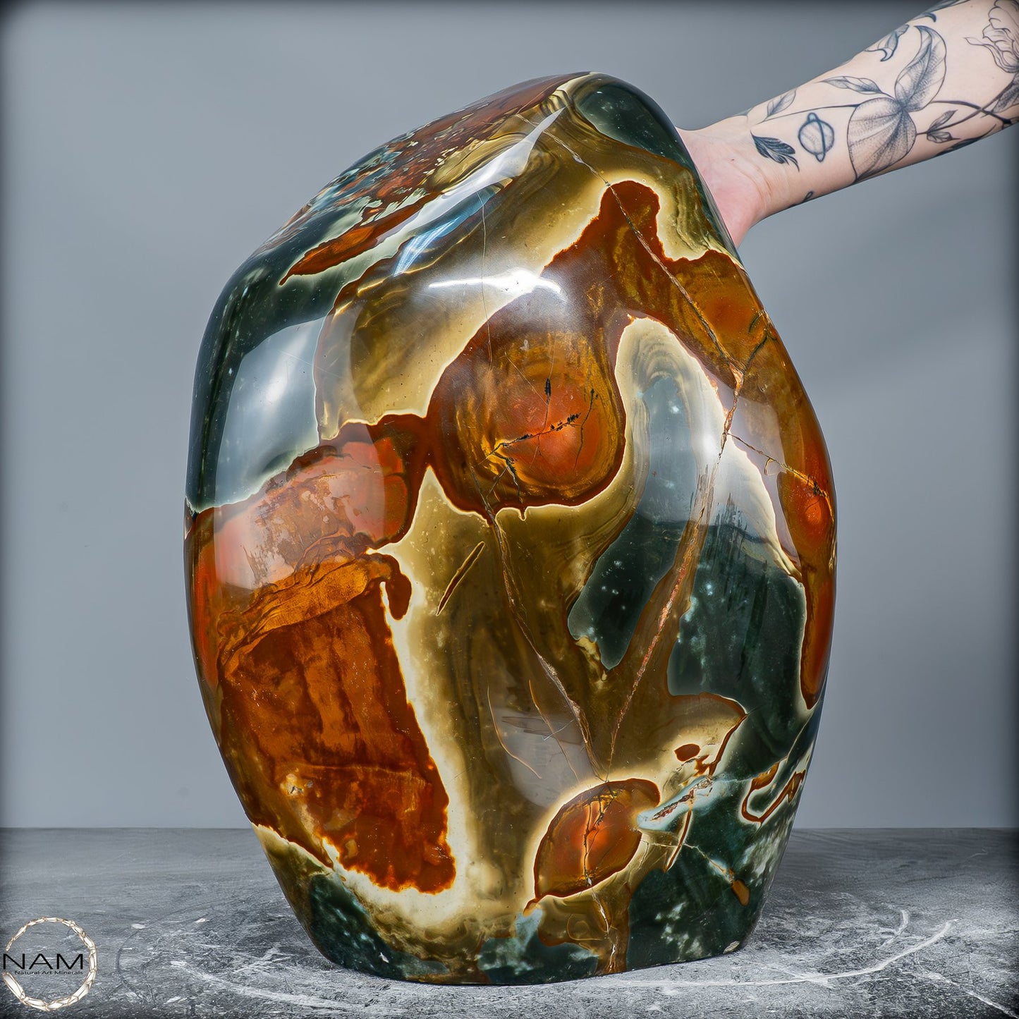Natürliche Polychrome Jaspis Kristall-Freiform XXL -26101,22g