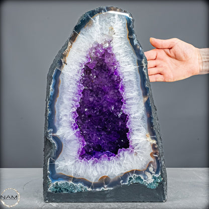 Amethyst-Druse Kathedrale – Naturwunder aus Uruguay – 23386,11g