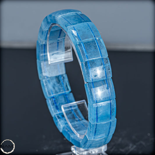 Eleganz in Blau – Aquamarin-Armband Afghanistan -