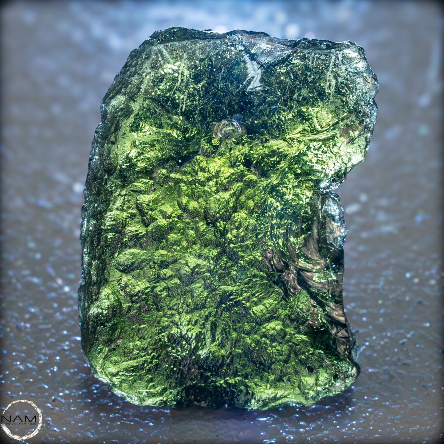 Großer Natürlicher Moldavit Kristall -11,11g 55,55ct