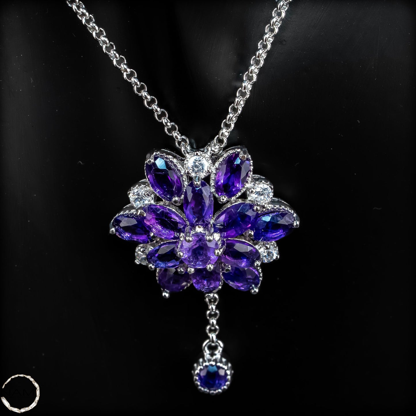 Amethyst-Kette – elegante Tiefe in leuchtendem Violett - 5,97g-29,85ct