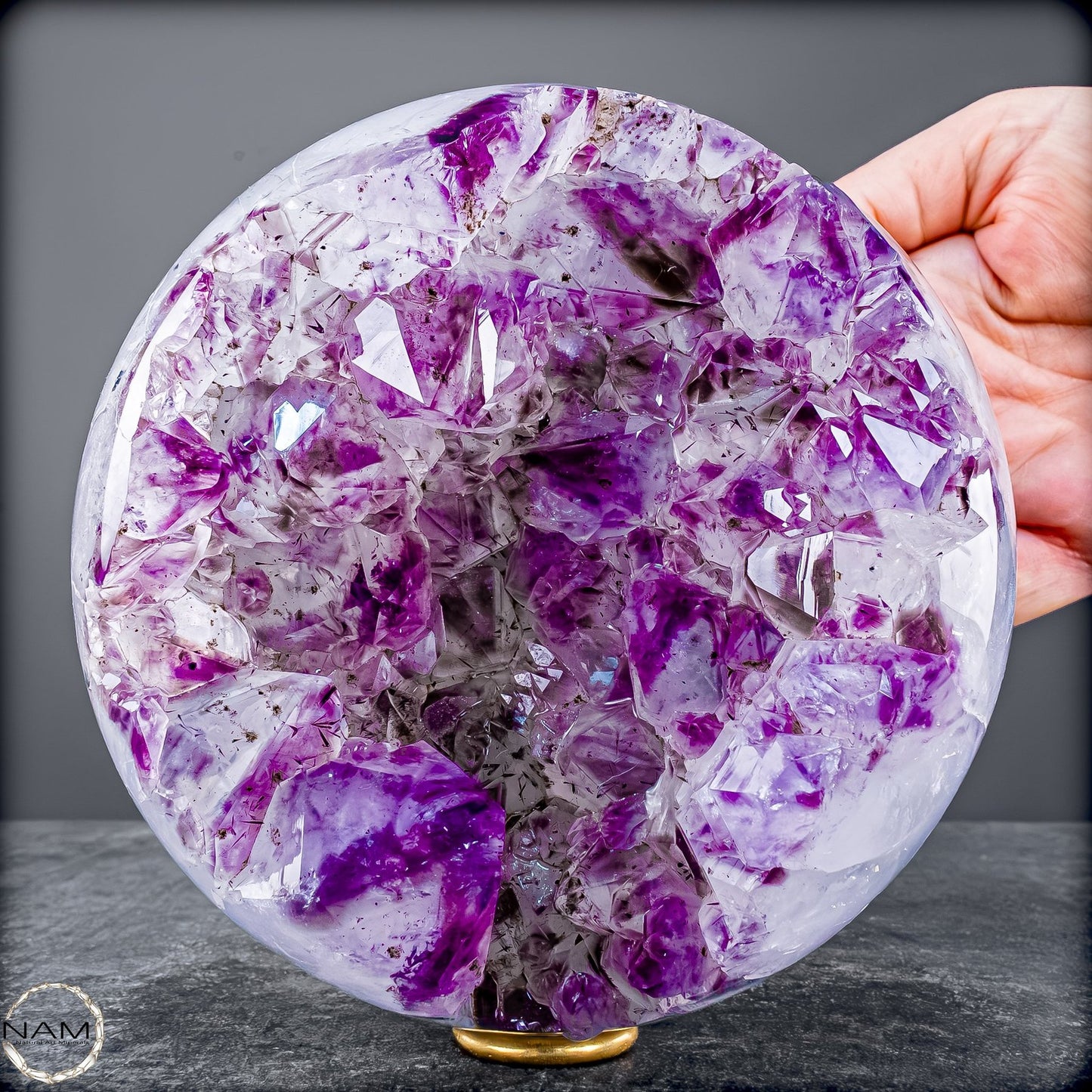 Natürliche Amethyst Kugel aus Uruguay von höchster Qualität  – 3048,27g