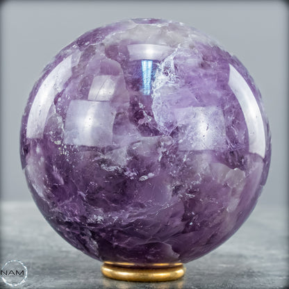 Natürliche Amethyst-Kristall Kugel, Brasilien - 732,69g - 77mm