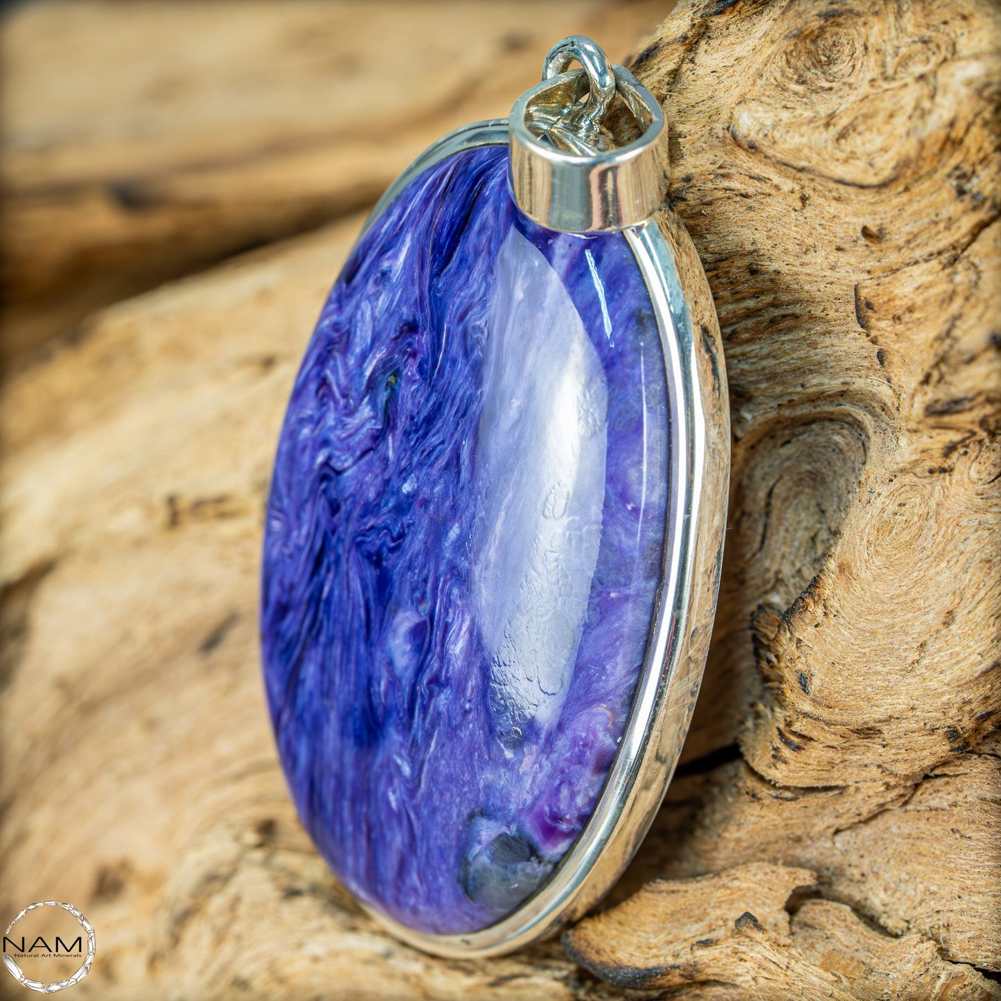 Charoit Anhänger aus 925er Silber – Mystische Perfektion - 82,05ct
