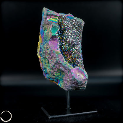 Kristall-Aura-Amethyst auf Ständer –797,79g