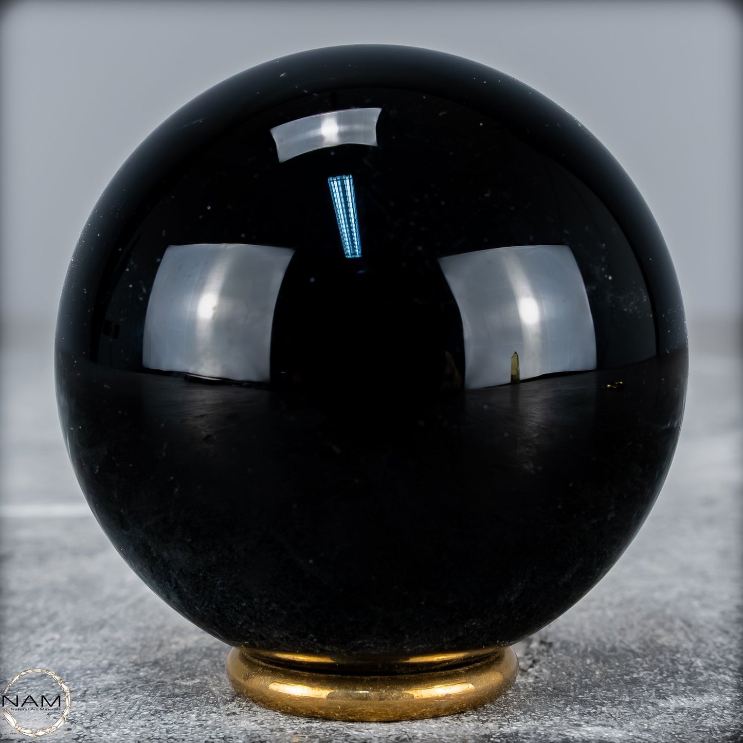 Natürliche Schwarze Obsidian Kristall-Kugel - 277,34 g