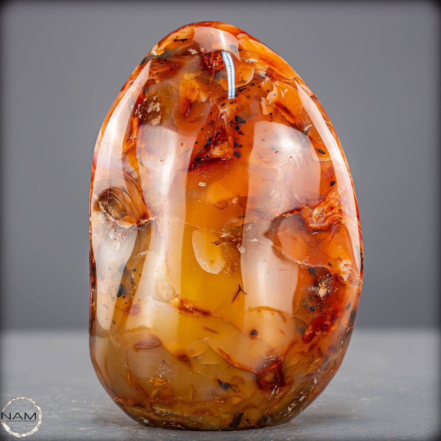 Natürlicher Roter Carneol-Kristall Freiform - 691,17g