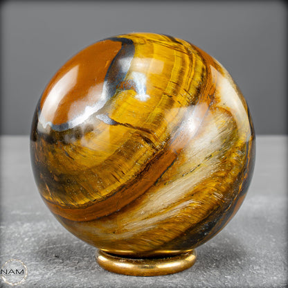 Natürliche Tigerauge-Kugel - 333,31g