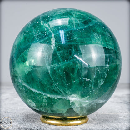 Natürliche Grüne Fluorit Kristallkugel, Spitzenqualität - 1406,15g