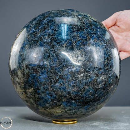 Natürliche Blaue Cordierit-Kristall Kugel, Spitzenqualität - 9567,37g